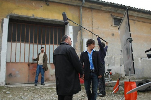 Il set di "Chiudi gli occhi" (ph Federica Giorgetti)