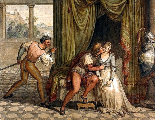 Joseph Anton Koch: "Paolo e Francesca sorpresi da Gianciotto" (1805)