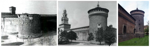 Il castello Sfrozesco di Milano prima, durante e dopo i restauri