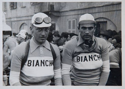 Vito Ortelli con Gino Bartali