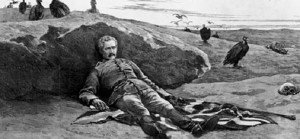 La morte di Gordon Pascià a Khartum, Sudan, nel 1885