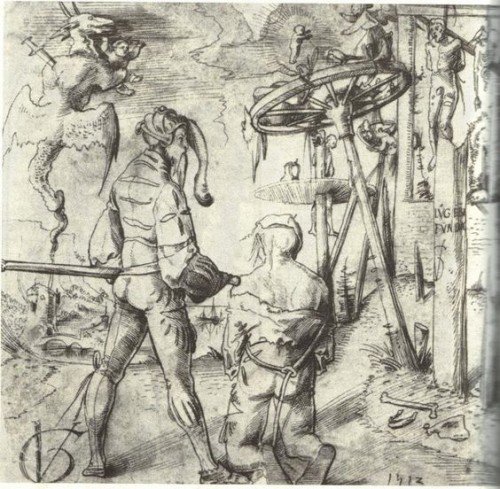 1512: un mercenario svizzero si appresta a decapitare un prigioniero tedesco