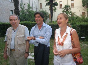 21 maggio 2008. Rimini. Da sin. Silvano Cardellini, Sergio Gambini, Patrizia Lanzetti