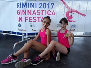 Rimini nazionali ritmica Mansueto medaglia e Gagliardi