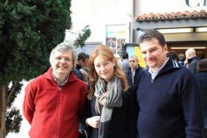 Paolo Pagliarani (a sinistra) con con Cristiana Capotondi