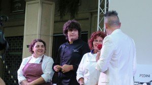 pValerio Braschi con Tiziano-Corbelli, Giulia e Lalla di Masterchef