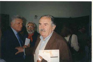 1994. Venezia, Mostra del Cinema. Sergio Zavoli con Tonino Guerra