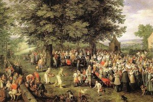 Jan Brueghel, banchetto di nozze