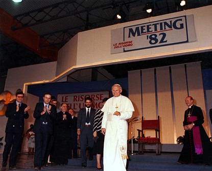 Papa Wojtyla al Meeting di Rimini del 1982