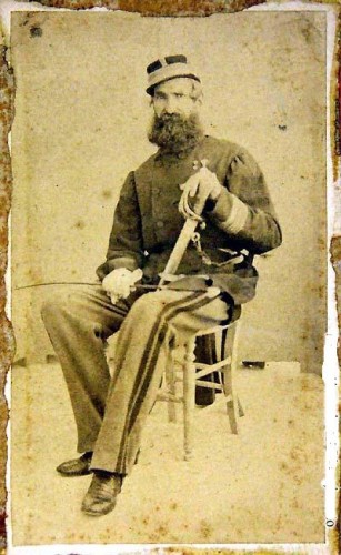 Nicola Fabrizi nel 1866, generale dei garibaldini a Mentana