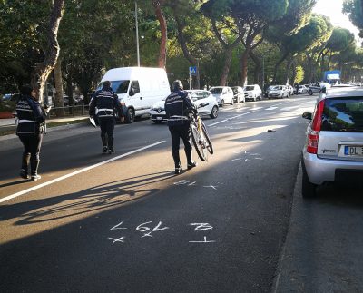 Polizia municipale al lavoro