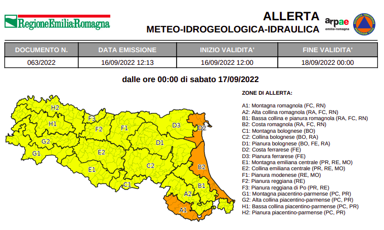 Temporali, Vento E Mareggiate: Allerta Arancione In Emilia Romagna ...